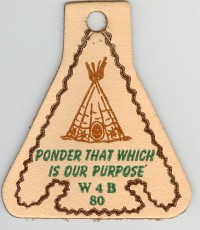1980 Section W4B Conclave Patch - Leather