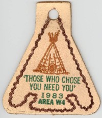 1983 Area 4 Conclave Patch - Leather