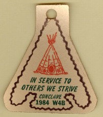 1984 Section W4B Conclave Patch - Leather