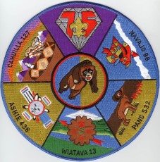 1985 Section W4B BSA 75th Anniversary Jacket Patch