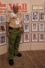 Ron Temple at the Wall of Chiefs