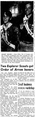 1970 - Stephen Miller and Ron Lengerich Vigil Honor Recipients