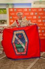 Brad Haddock and 1975 NOAC Flag