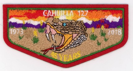 Patch - 2018 Anniversary Chenille Front