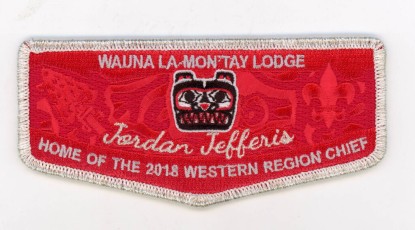 Wauna La-Montay Lodge 2014 Western Region Pocket Flap - Silver Mylar