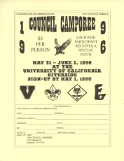 1996 Council Camporee Flyer