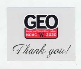 2020 NOAC GEO Note Card - Front