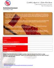 Brotherhood Scorecard