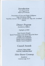 2003 - 2002 CIEC Annual Recognition Dinner Program
