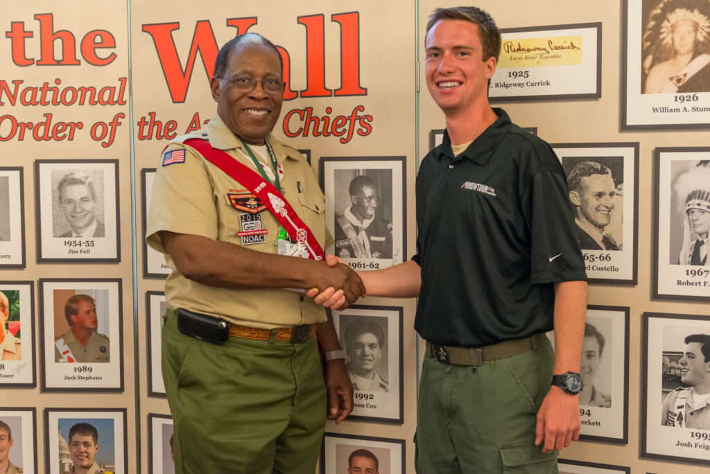 Ron Temple Shakes Hands With Tyler Harris