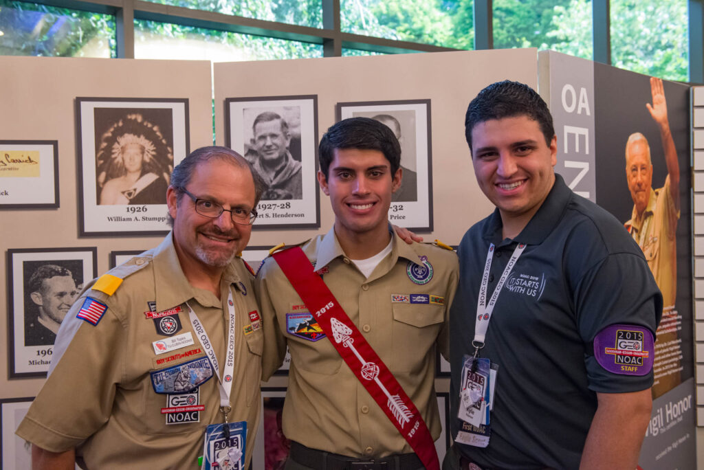 Bill Topkis, Alex Call, and Kyle Palmer, at the 2015 NOAC GEO Museum
