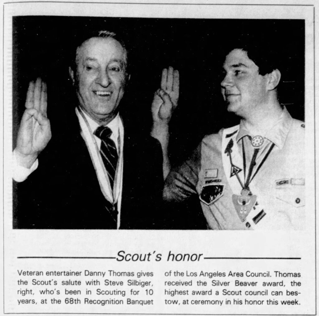 Danny Thomas with Steve Silbiger.