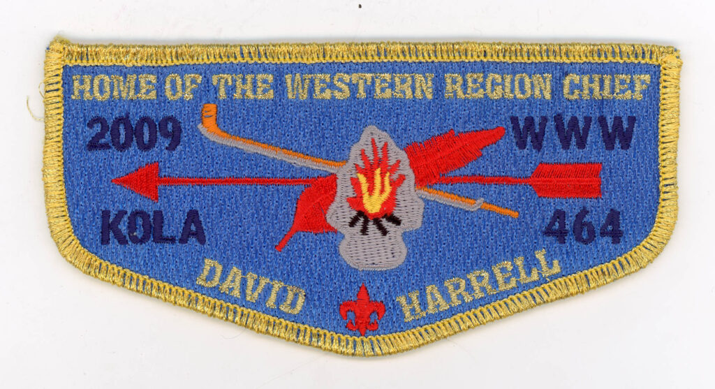 Kola Lodge - David Harrell 2009 Western Region Chief Pocket Flap