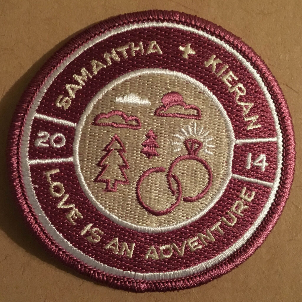 Kieran R1 - Wedding Patch From Camp Geronimo