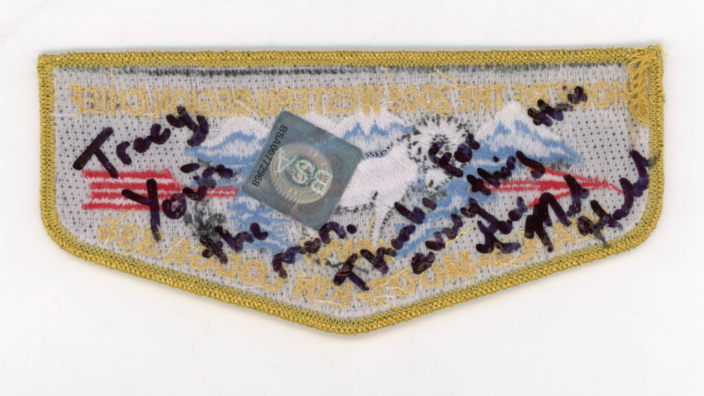 Wa-La-Moot-Kin Lodge 336 2008 Western Region Chief Pocket Flap - Reverse