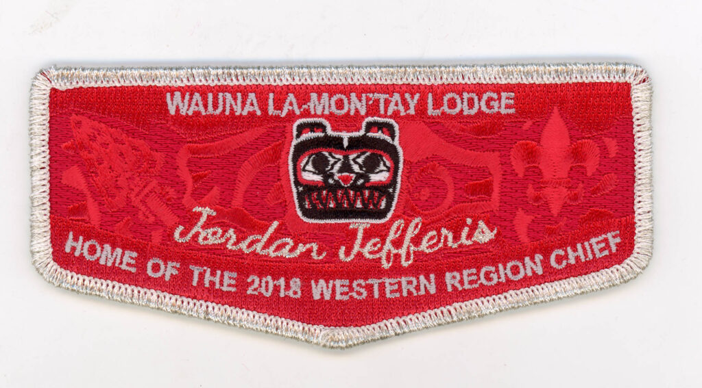 Wauna La-Montay Lodge 2014 Western Region Pocket Flap - Silver Mylar