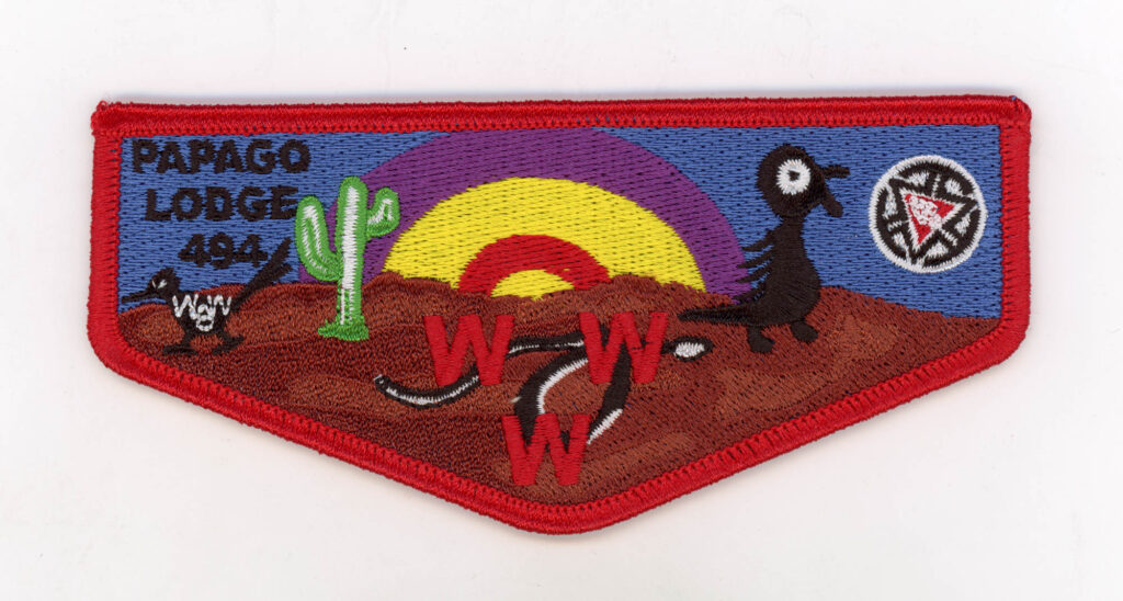 OA Papago Lodge 494 2015 Centennial W6W Historic Pocket Flap