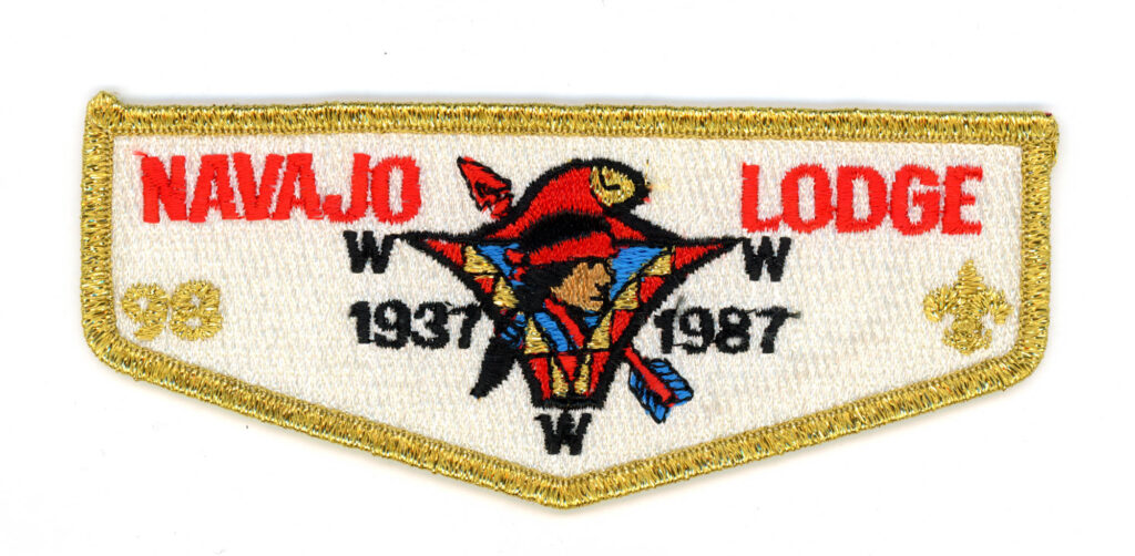 Navajo Lodge # 98 S19 Pocket Flap 1937 - 1987