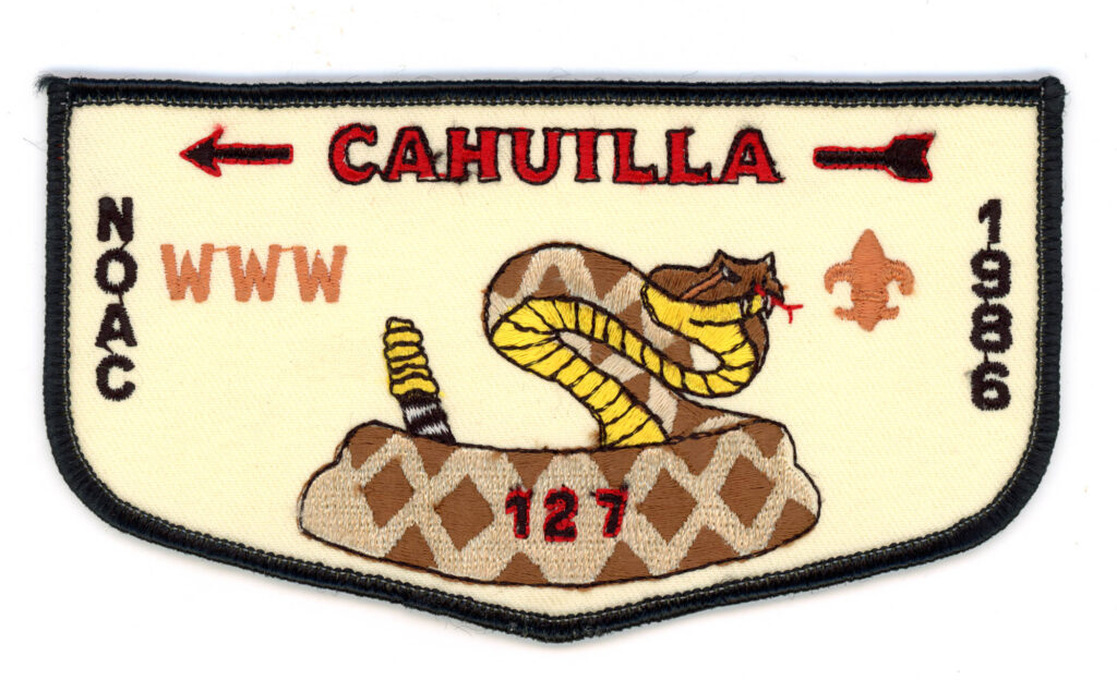 Cahuilla Lodge # 127 F1 Pocket Flap 1986 NOAC