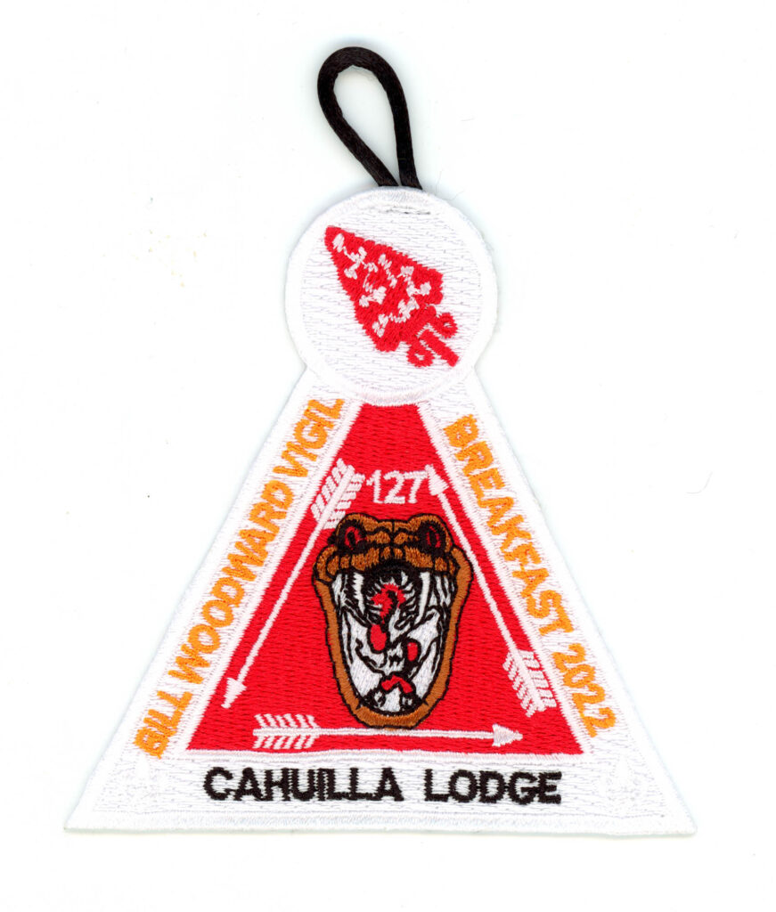 Cahuilla Lodge # 127 2022 Bill Woodward Vigil Breakfast Patch