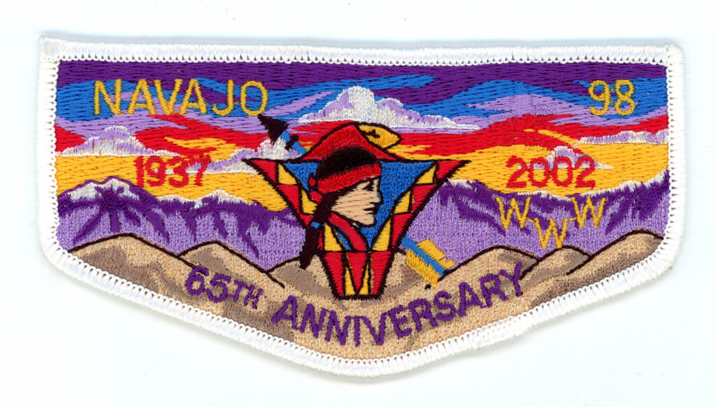 Navajo Lodge # 98 S58 Pocket Flap 65th Anniversary