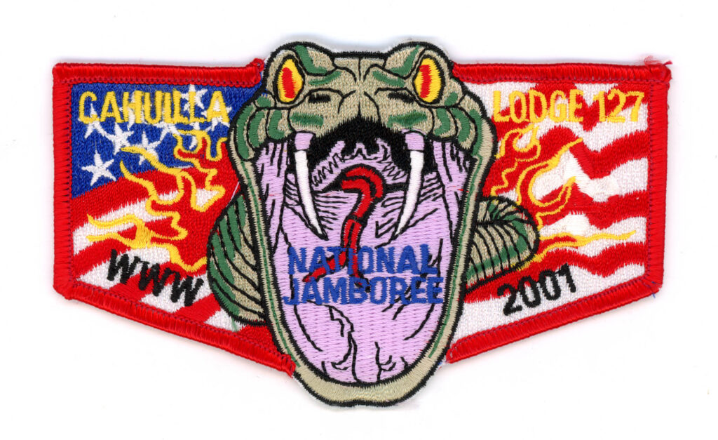 Cahuilla Lodge # 127 S63 Pocket Flap - 2001 Jamboree