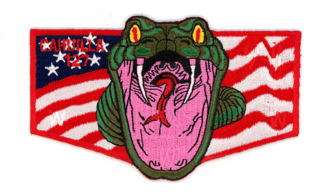 Cahuilla Lodge # 127 S71 Pocket Flap - 9-11 - 2002 NOAC