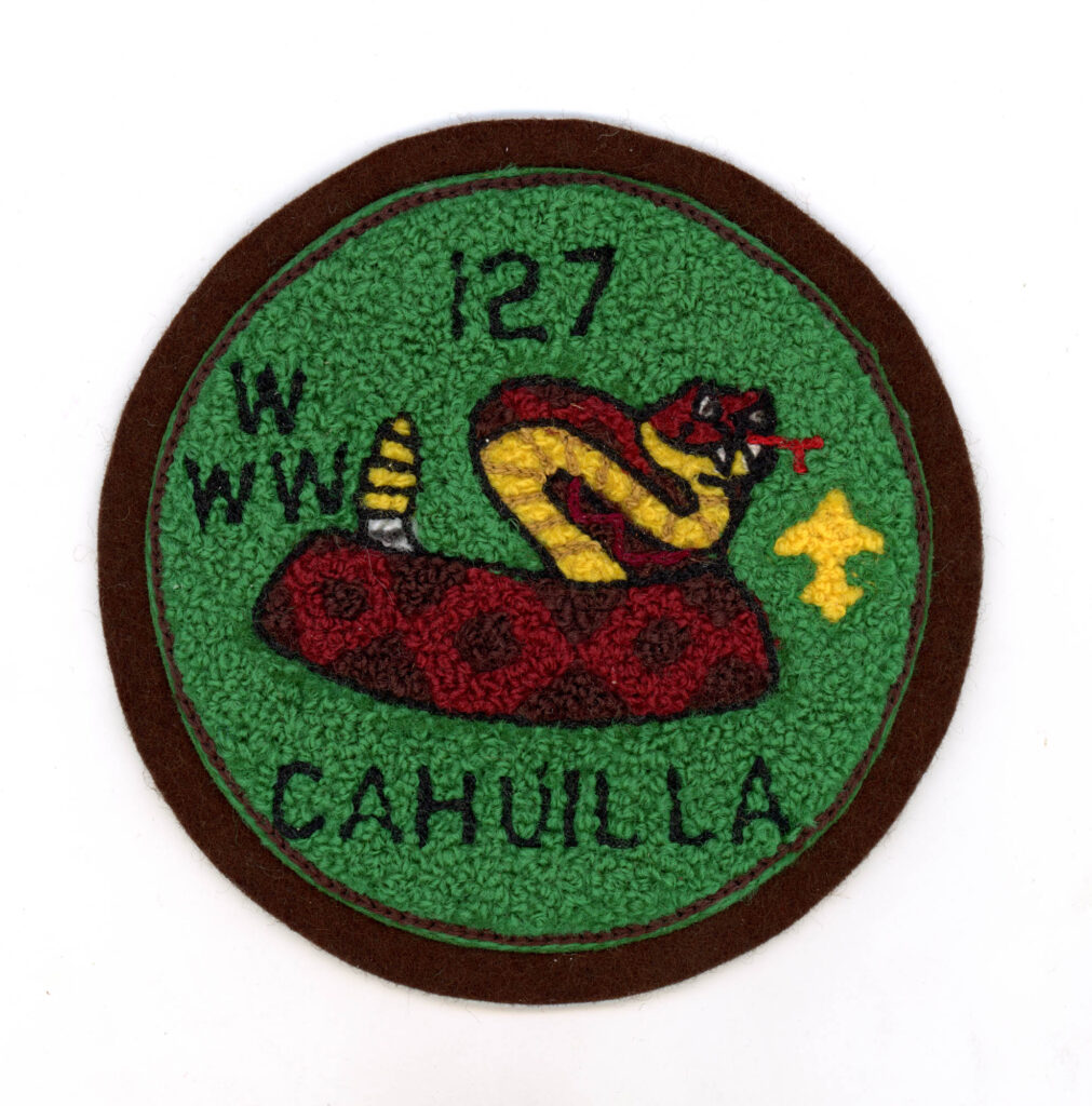 Cahuilla Lodge # 127 YC - Chenille Prototype - Front