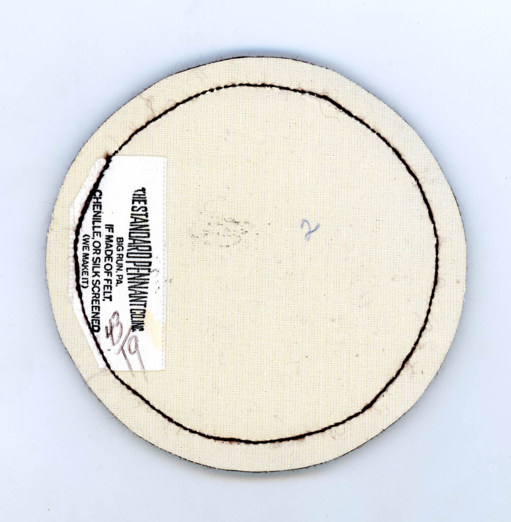 Cahuilla Lodge # 127 YC - Chenille Prototype - Reverse