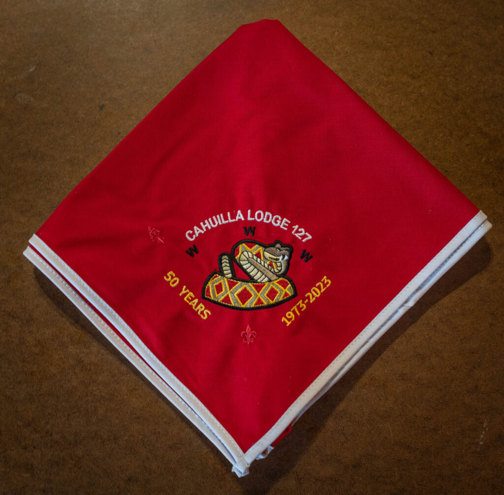 Cahuilla Lodge # 127 N? - 50th Anniversary Neckerchief