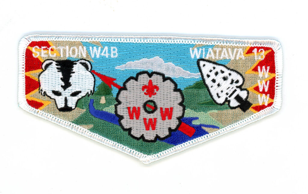 OA Wiatava Lodge # 13 S29 Pocket Flap W4B White Border