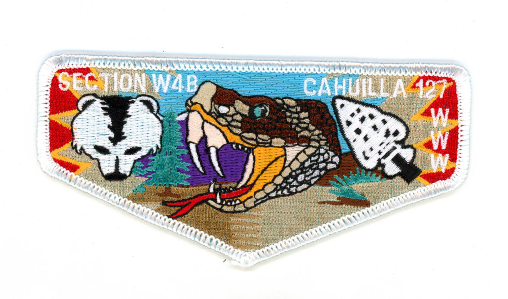 OA Cahuilla Lodge # 127 S61 White Border W4B