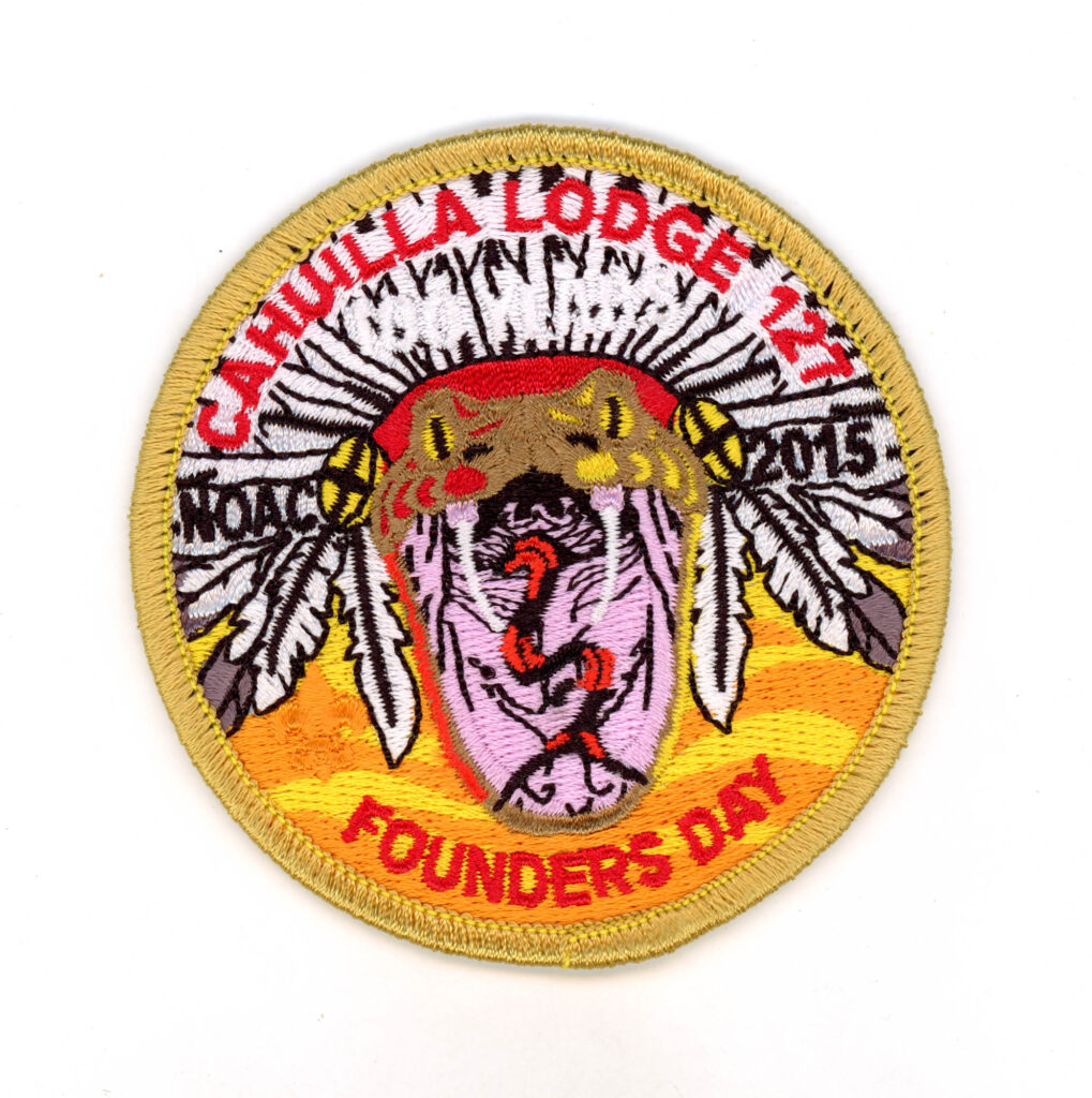 Cahuilla Lodge # 127 NOAC 2015 Yellow Border Founders Day
