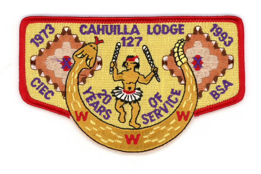 Cahuilla Lodge # 127 S38 1993 Brotherhood Border Pocket Flap