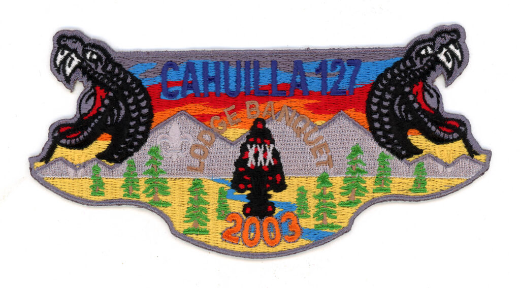 Cahuilla Lodge # 127 2003 Lodge Banquet Pocket Flap.