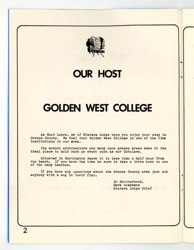 1974 Section W4B Conclave Booklet
