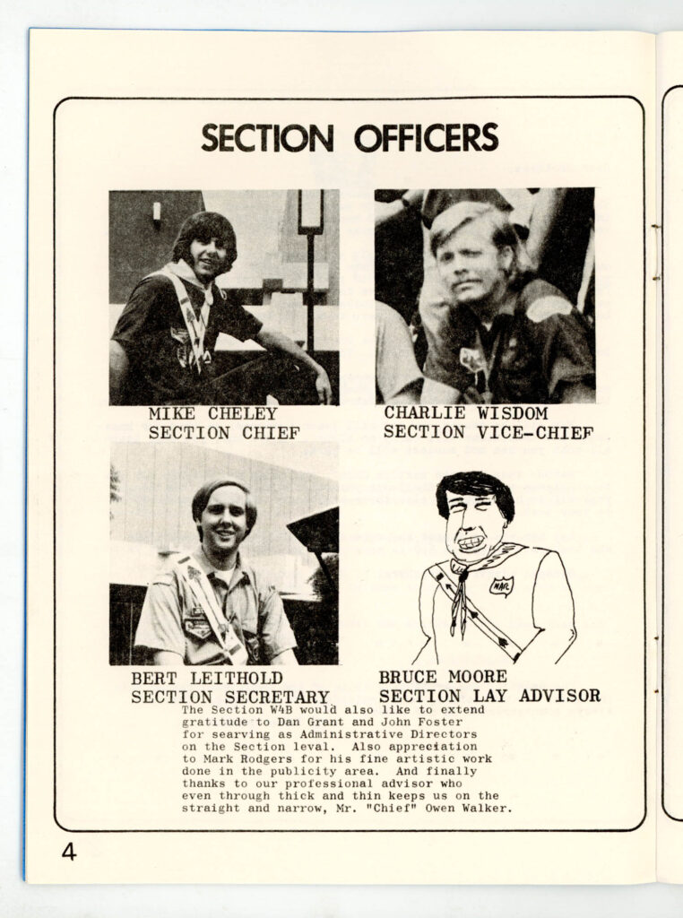 1974 Section W4B Conclave Booklet