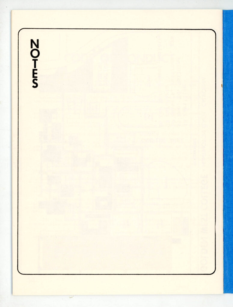1974 Section W4B Conclave Booklet