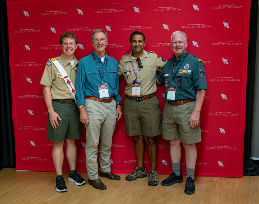 Bradley Taylor, Roger Krone, Devang Desai, and Russell Smart, at the 2024 NOAC GEO