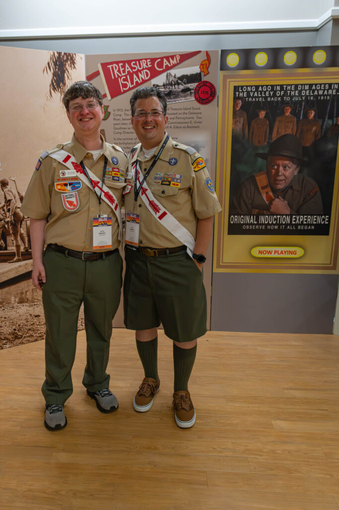 Kyle Brendel and J.D. Urbach at the 2024 NOAC GEO Museum