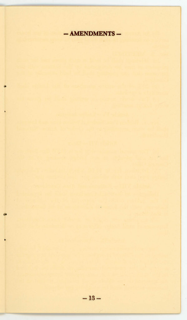 Tahquitz Lodge 127 - 1949 By-Laws