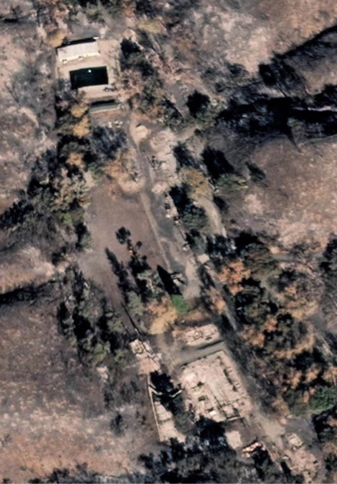 Maxar Technologies Satellite View of Camp Josepho After 2025 Palisades View